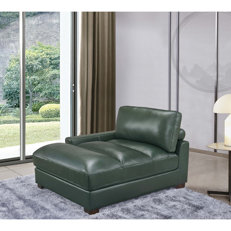 Wayfair leather chaise discount lounge